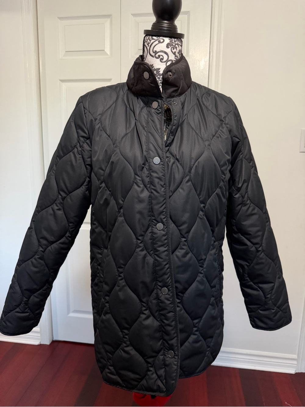 32 Degrees Black Quilted Puffer Coat